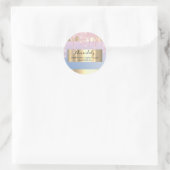 Sticker Rond Maquillage Artiste Parties scintillant goutte or c (Sac)