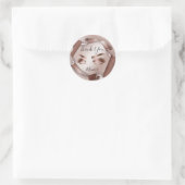 Sticker Rond Maquillage artiste rouleau Oeil Brown Oeil Beauté  (Sac)