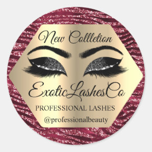 Sticker Rond Maquillage de conditionnement Lash Artiste Gold Ey