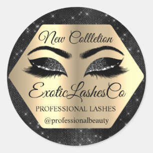 Sticker Rond Maquillage de conditionnement Lash Artiste Gold Ey