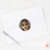 Sticker Rond Maquillage Épouvantable (Enveloppe)