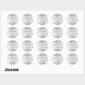 Sticker Rond Maquillage Points de Brillance Argent et Gris par (Feuille)