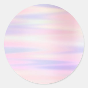 Sticker Rond Maquillage rose pastel ombré