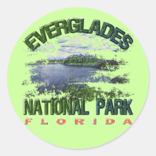 Sticker Rond Marais parc national, la Floride