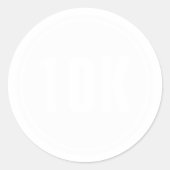 Sticker Rond Marathon 10K (Devant)