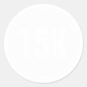 Sticker Rond Marathon 15K (Devant)