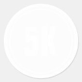 Sticker Rond marathon de 5 km (Devant)