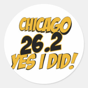Sticker Rond Marathon de Chicago