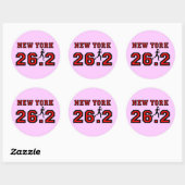 Sticker Rond Marathon de New York (Feuille)