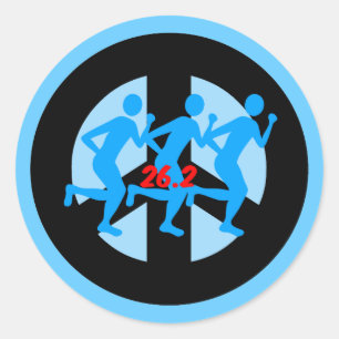 Sticker Rond marathon de paix