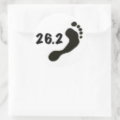 Sticker Rond Marathon pieds nus (Sac)