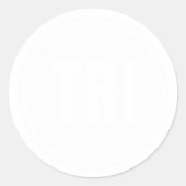 Sticker Rond Marathon TRI Running (Devant)