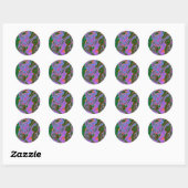Sticker Rond Marbre aigre (Feuille)