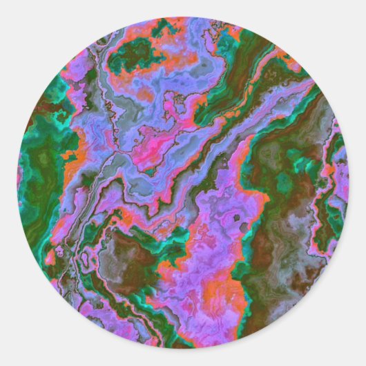 Sticker Rond Marbre aigre (Devant)