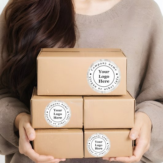 Sticker Rond Marbre beige