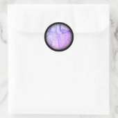 Sticker Rond Marbre bicolore violet (Sac)