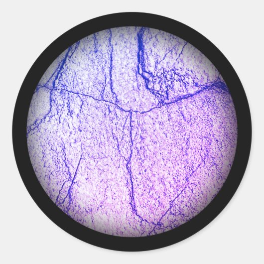 Sticker Rond Marbre bicolore violet (Devant)