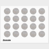 Sticker rond Marbre blanc (Feuille)