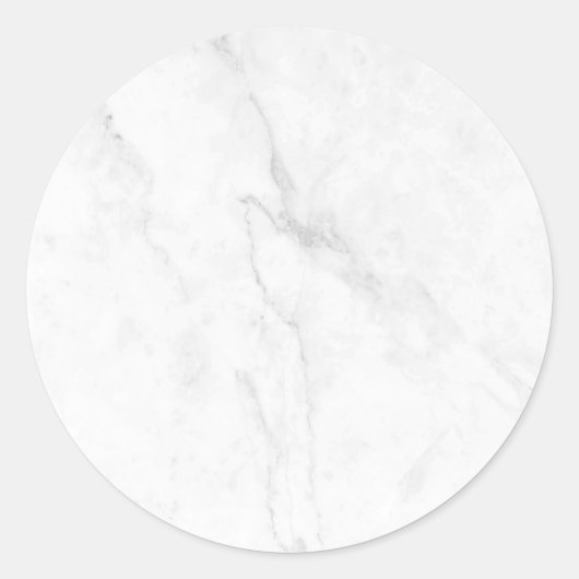 Sticker Rond Marbre Blanc (Devant)