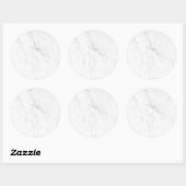 Sticker Rond Marbre Blanc (Feuille)