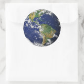 Sticker Rond Marbre bleu (Sac)