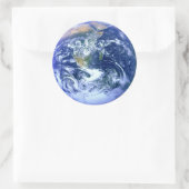 Sticker Rond Marbre bleu Terre (Sac)