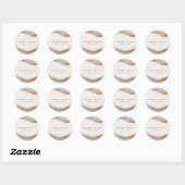Sticker Rond Marbre d'Agate (Feuille)