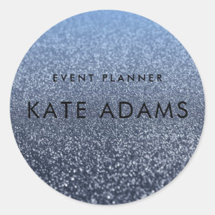 Sticker Rond Marbre doré brillant Marine noire Abstrait