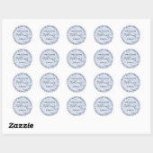 Sticker Rond Marbre | Elégant avenir moderne M. et Mme Allocuti (Feuille)