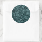 Sticker Rond Marbre noir turquoise (Sac)