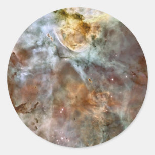 Sticker Rond Marbre pastel dans la marina Nebula