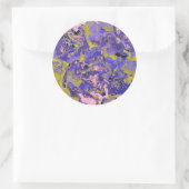 Sticker Rond Marbre Radioactif (Sac)