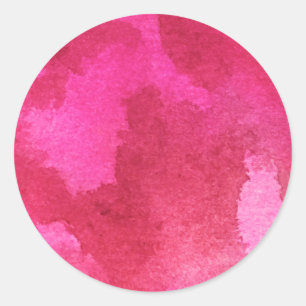 Sticker Rond Marbre rose Motif Aquarelle dégradé Art