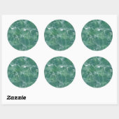 Sticker Rond Marbre vert (Feuille)