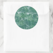 Sticker Rond Marbre vert (Sac)