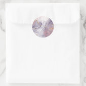 Sticker Rond Marbre Violet et Or (Sac)