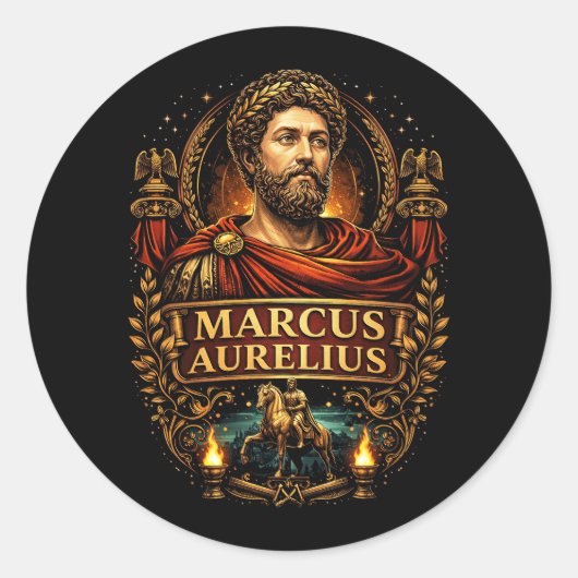 Sticker Rond Marc Aurèle (Devant)
