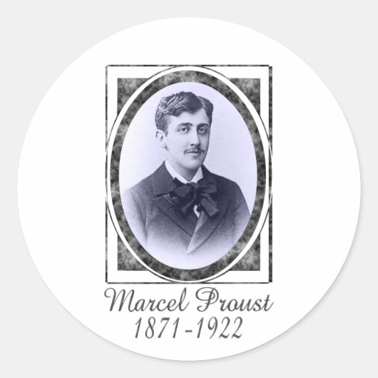 Sticker Rond Marcel Proust (Devant)