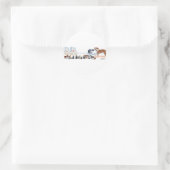 Sticker Rond Marchandise de logo de PUPs (Sac)