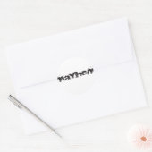 Sticker Rond Marchandise officielle du logo Mayhem (Enveloppe)