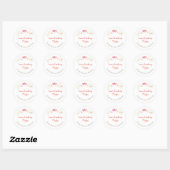 Sticker Rond Marchandises faites maison Preserve Chandelle arti (Feuille)