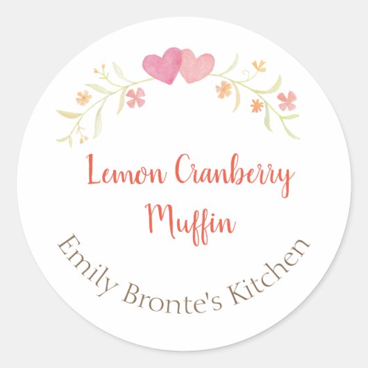 Sticker Rond Marchandises faites maison Preserve Chandelle arti (Devant)