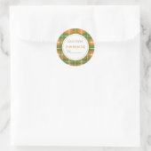Sticker Rond Marchandises Rustiques faites maison au four Autom (Sac)