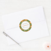Sticker Rond Marchandises Rustiques faites maison au four Autom (Enveloppe)
