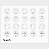 Sticker Rond Marchandises rustiques faites maison confiture Noi (Feuille)