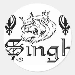 Sticker Rond Marchandises sikhes de Khanda Khalsa de Punjabi
