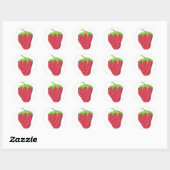 Sticker Rond Marchands de fraises (Feuille)