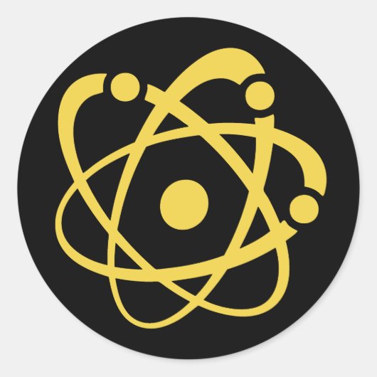 Sticker Rond Marche atomique (Devant)