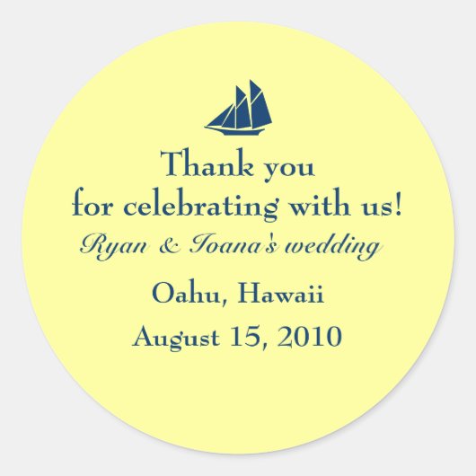 Sticker Rond Marche de faveur (Devant)