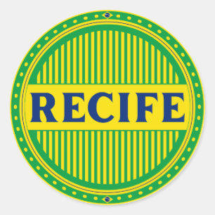 Sticker Rond Marche des fiertés de Recife – Identité brésilienn